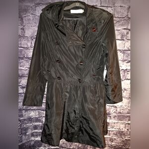 Fenghan Black Pea Coat sz Xl